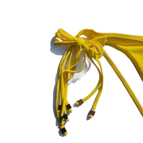 Koral Yellow Side Tie String Bikini▪︎L - Picture 7 of 8